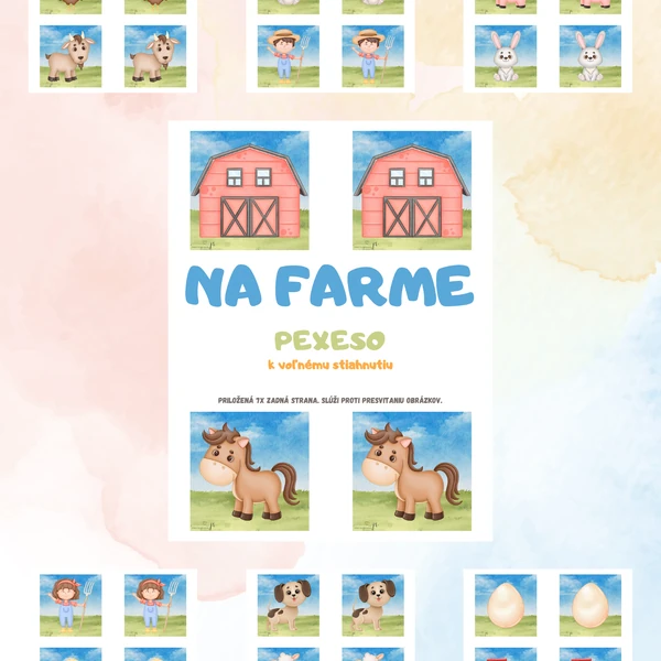 Na farme - pexeso