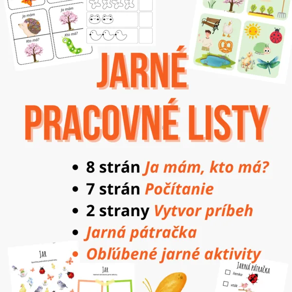 Jarné pracovné listy