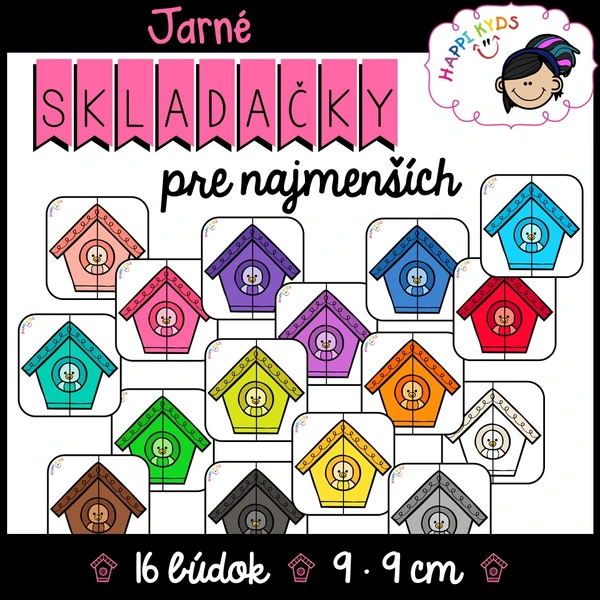 JARNÉ SKLADAČKY pre najmenších (FARBY)