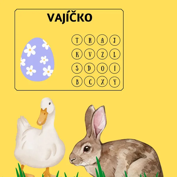 Vyhľadaj písmenká
