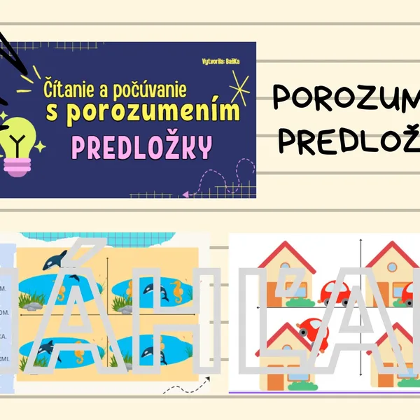 Čítanie a počúvanie s porozumením - PREDLOŽKY