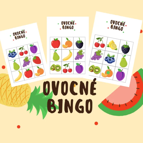 Ovocie - Ovocné BINGO!