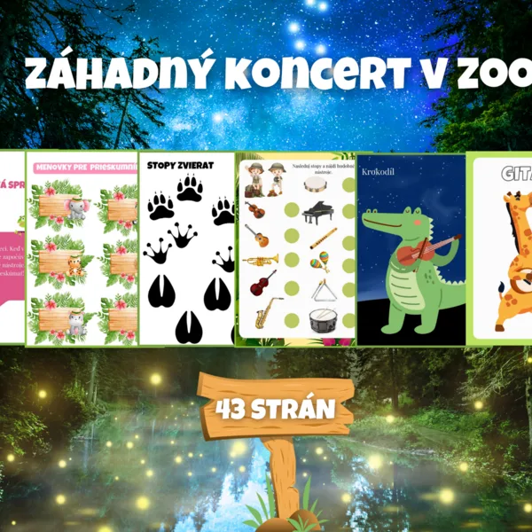 Záhadný koncert v zoo (hudobné nástroje a exotické zvieratá)