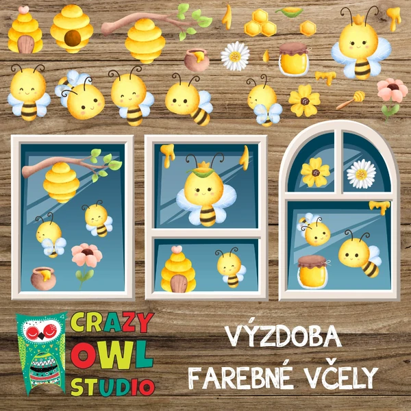 FAREBNÉ VČELY + pexeso