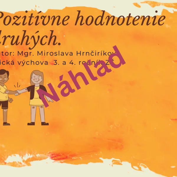 Pozitívne hodnotenie druhých