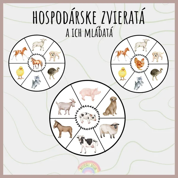 Hospodárske zvieratá a ich mláďatá