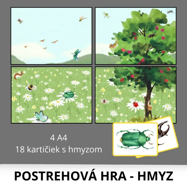 postrehová hra HMYZ