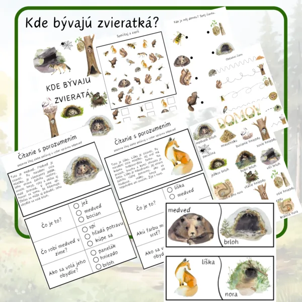 Kde bývajú zvieratá?