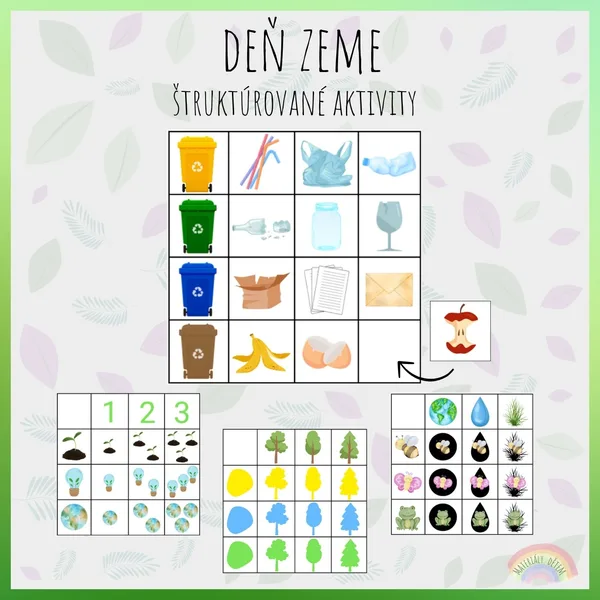 Deň Zeme, štruktúrované aktivity