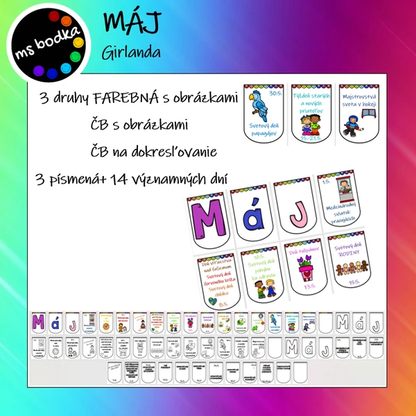 MÁJ girlanda