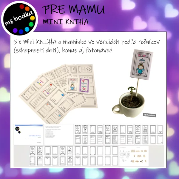 Deň matiek Mini KNIŽKA pre mamu