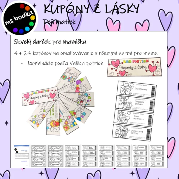 Deň matiek KUPÓNY z lásky 