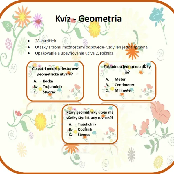 Kvíz- geometria