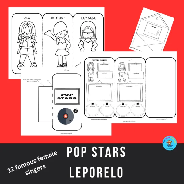 Pop stars  leporelo populárnych speváčok