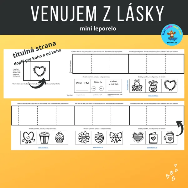 Venujem z  lásky - mini leporelo