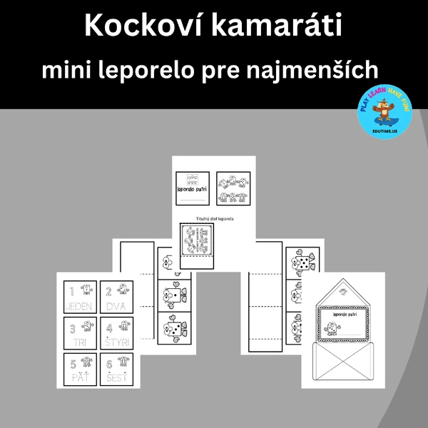 Kockoví kamaráti - mini leporelo pre najmenších