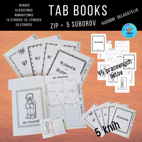 Hudobní skladatelia - tap books