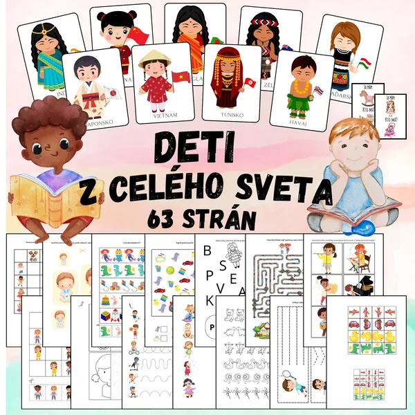 Deti z celého sveta, deň detí - Súbor aktivít, demonštračné obrázky