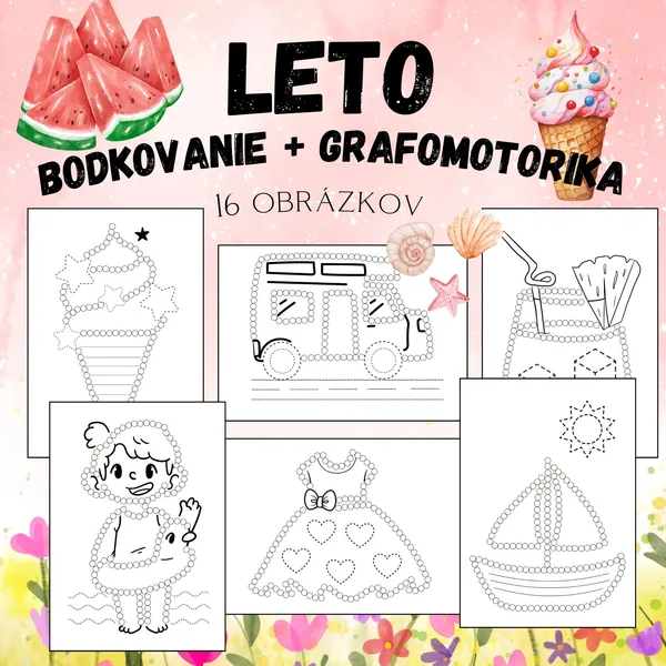 LETO - bodkovanie + grafomotorika