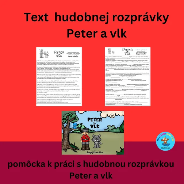 Peter a vlk - text rozprávky