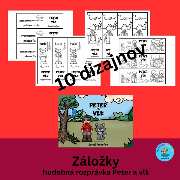 Peter a vlk - záložky