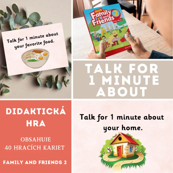 Talk for 1 minute about - komunikačné kartičky