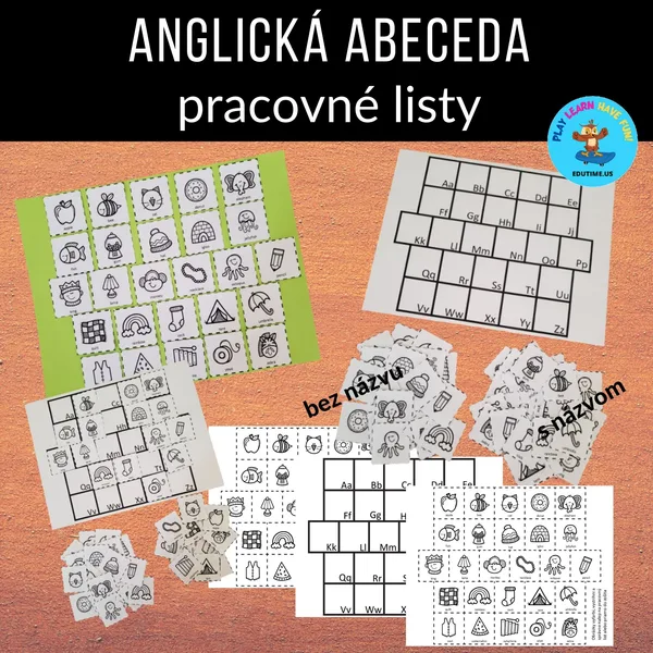 Anglická abeceda - pracovné listy