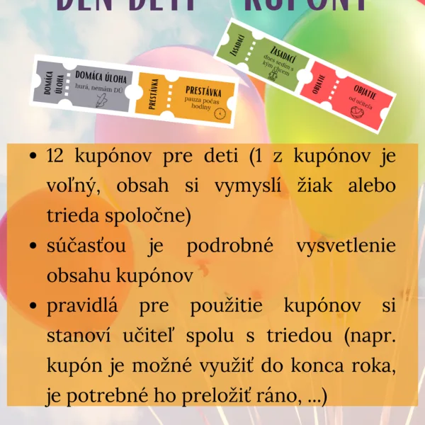Deň detí kupóny