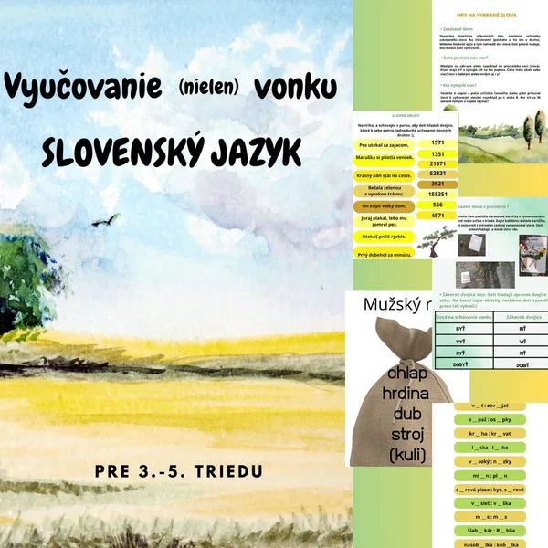Vyučovanie (nielen) vonku SJ- pre 3. -5. ročník