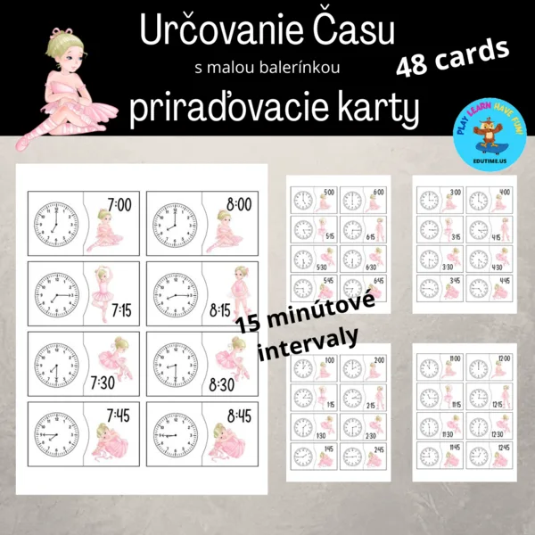 Určovanie času - malá balerína
