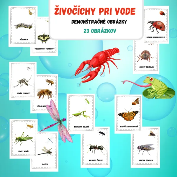 Demonštračné obrázky- Živočíchy pri vode