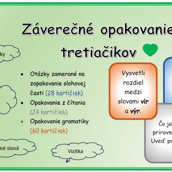 Opakovanie tretiačikov
