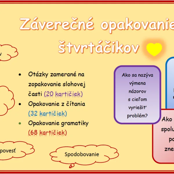Opakovanie štvrtáčikovia