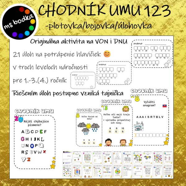 CHODNÍK UMU 1,2,3 plotovka, bojovka, úlohovka