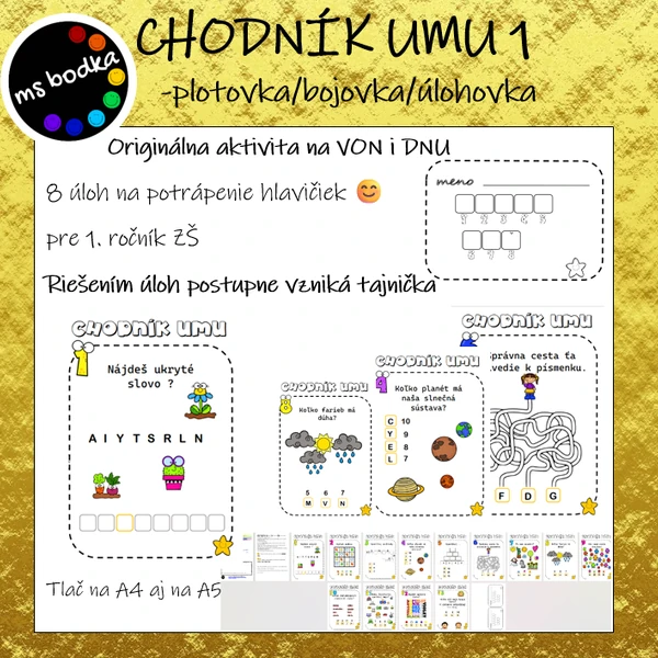 CHODNÍK UMU 1 plotovka, bojovka, úlohovka