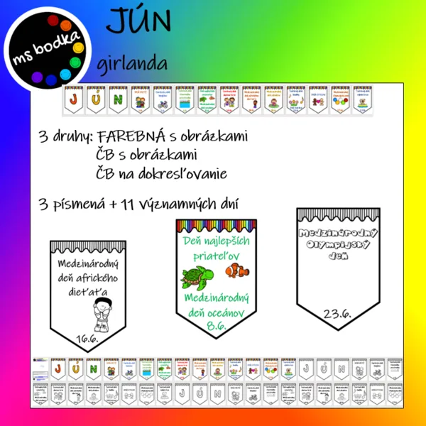 JÚN girlanda 