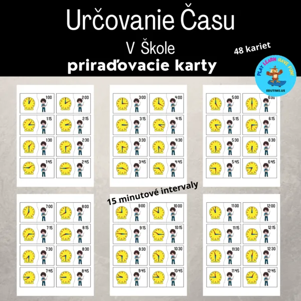 Určovanie času - V škole