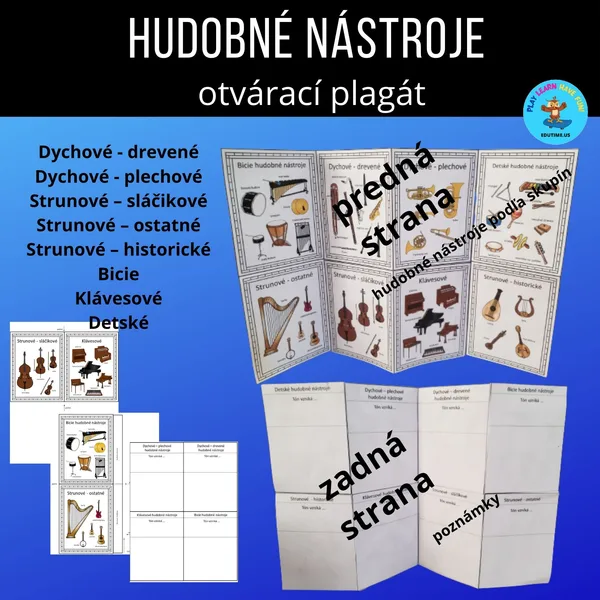 Hudobné nástroje - otvárací plagát