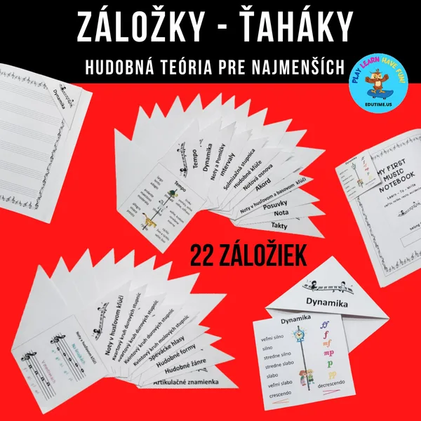Hudobná teória pre najmenších - rohové záložky