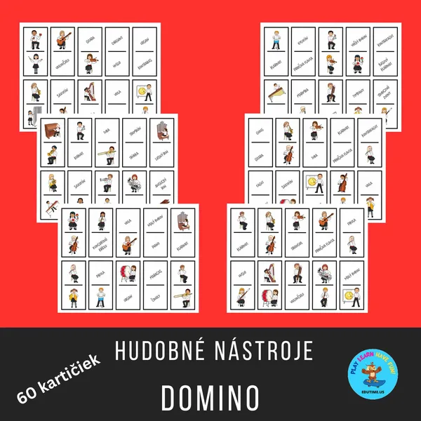 Hudobné nástroje - domino