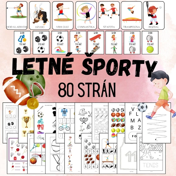 Letné športy - veľký súbor aktivít