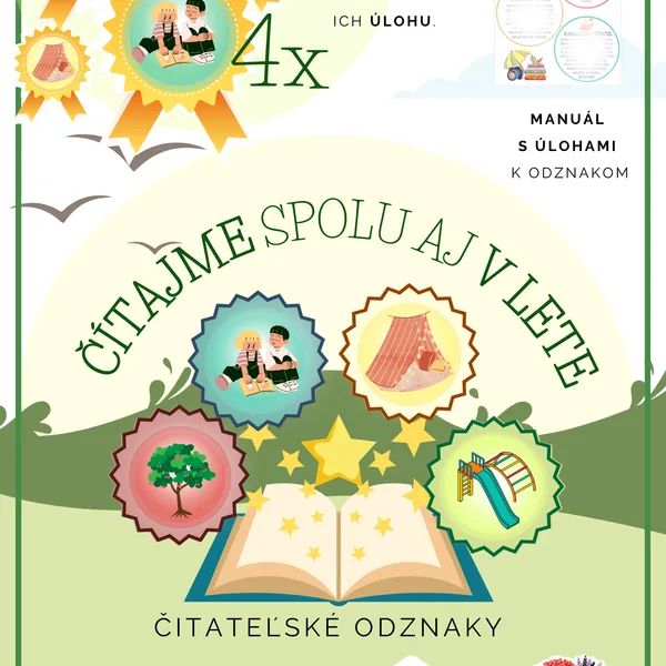 Čitateľské letné odznaky - 1. séria 📖