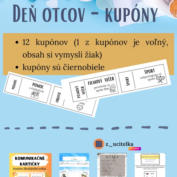 Deň otcov kupóny