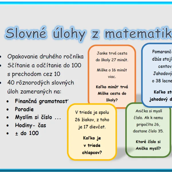 Slovné úlohy