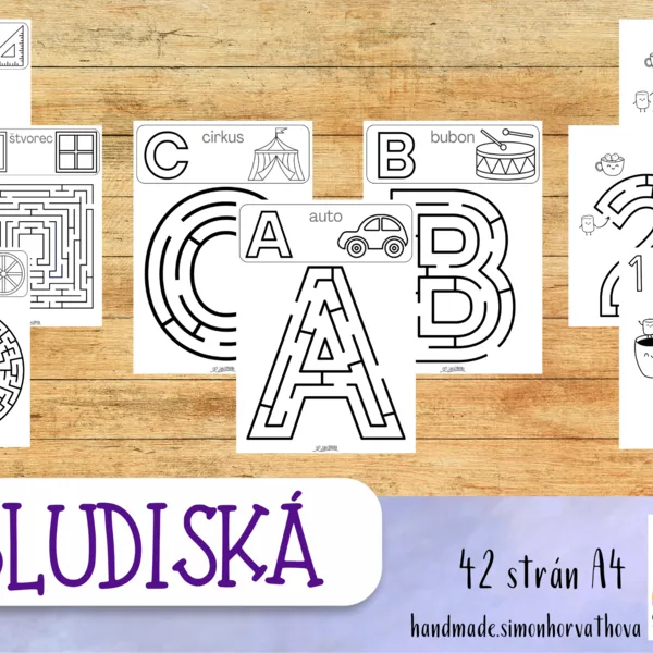 BLUDISKÁ, Aktivity, abeceda, čísla, tvary