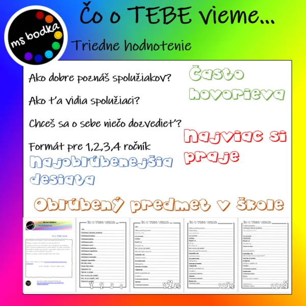 Čo o TEBE vieme