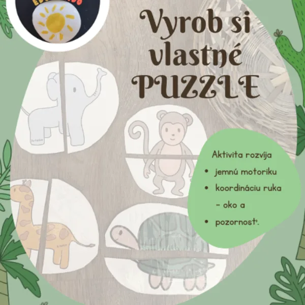Predlohy na vlastné puzzle_Safari malý set