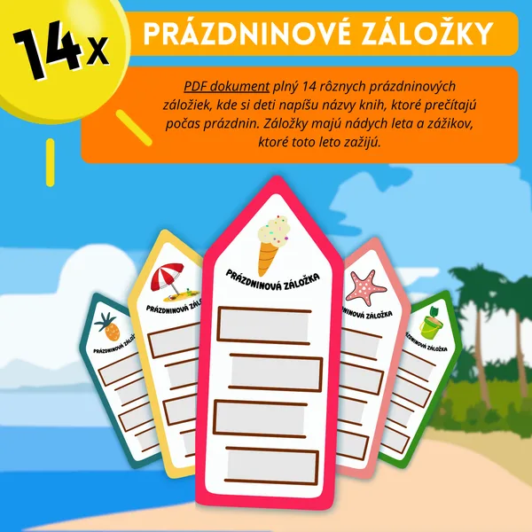 Prázdninové záložky - motivácia detí ku čítaniu počas letných prázdnin