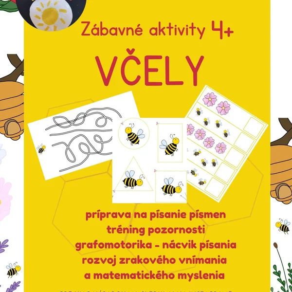 Zábavné aktivity 4+ - Včely 
