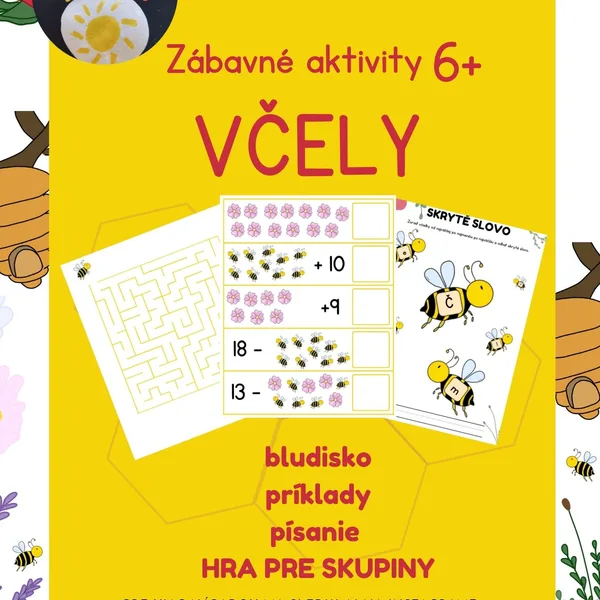 Deň včiel - zábavné aktivity na opakovanie 1. ročník ZŠ
